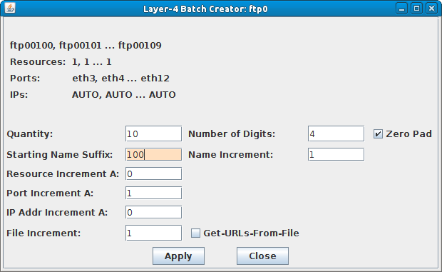 LANforge-GUI Layer-4 Batch Creator