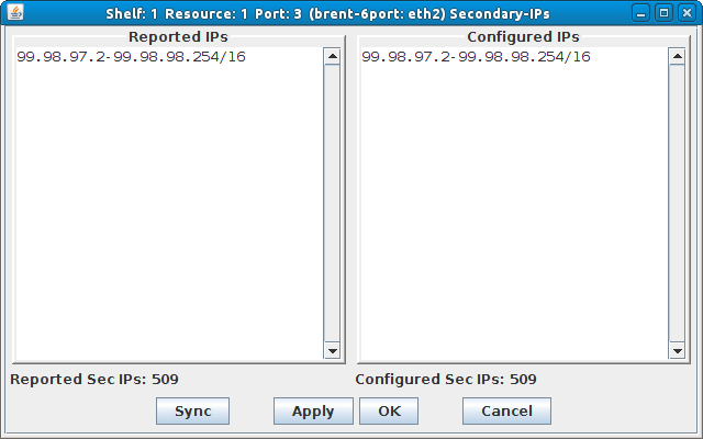 LANforge-GUI Secondary-IP Modifier