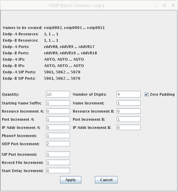 LANforge-GUI VoIP Batch Creator