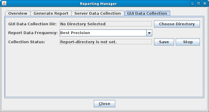 LANforge-GUI Reporting Manager, GUI Data Collection